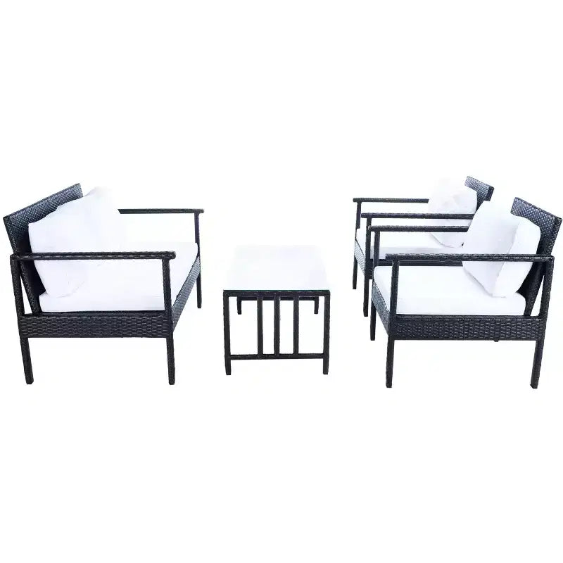 Garnen 4 Piece Living Set - Indoor/Outdoor - PAT7714 - Safavieh