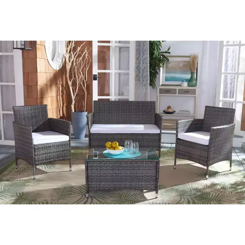 Bandele 4 Piece Living Set - Indoor/Outdoor - PAT7506 - Safavieh
