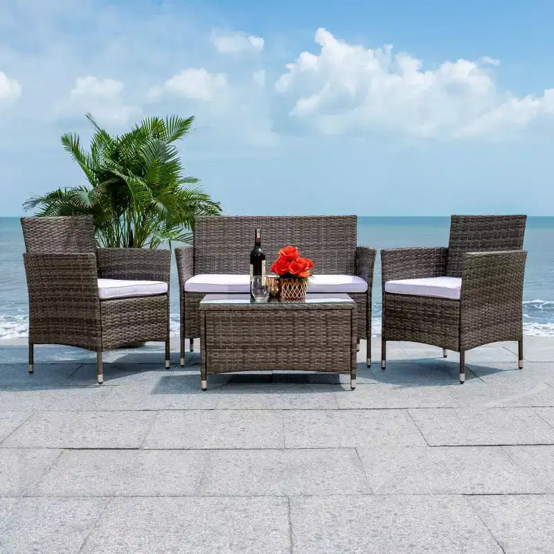 Bandele 4 Piece Living Set - Indoor/Outdoor - PAT7506 - Safavieh