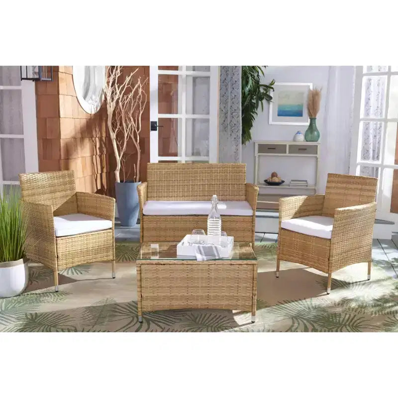 Bandele 4 Piece Living Set - Indoor/Outdoor - PAT7506 - Safavieh