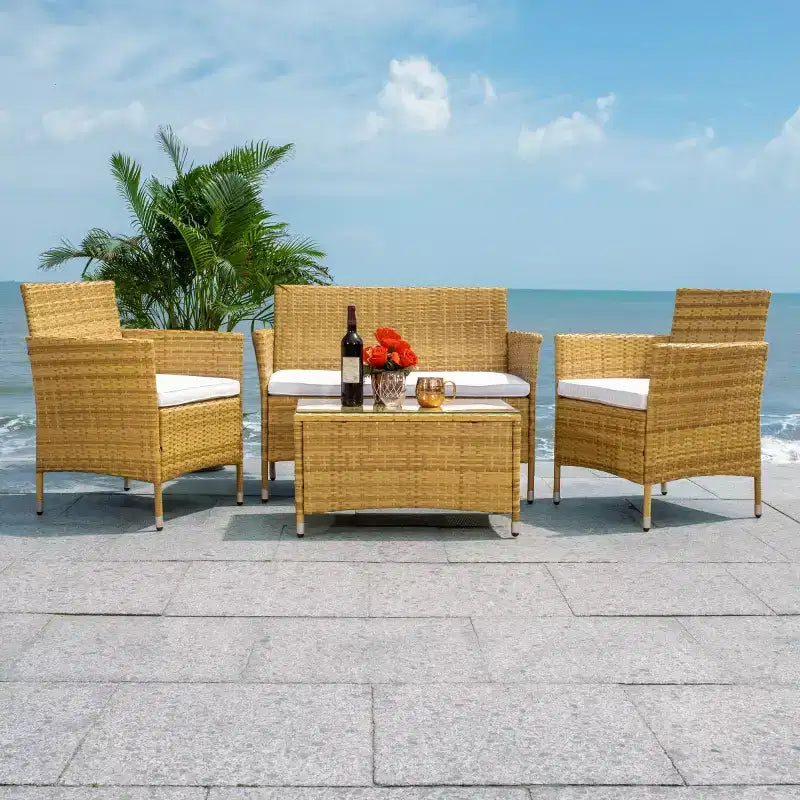 Bandele 4 Piece Living Set - Indoor/Outdoor - PAT7506 - Safavieh