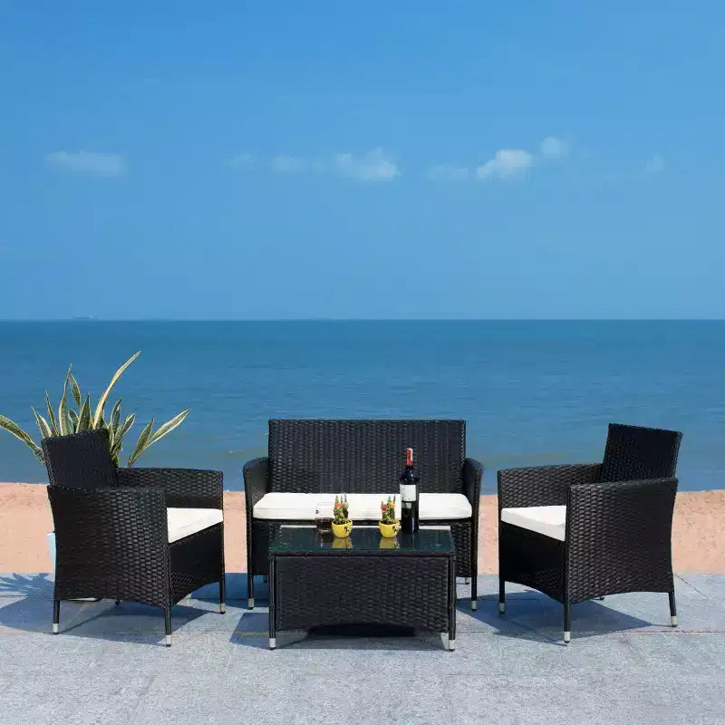 Bandele 4 Piece Living Set - Indoor/Outdoor - PAT7506 - Safavieh