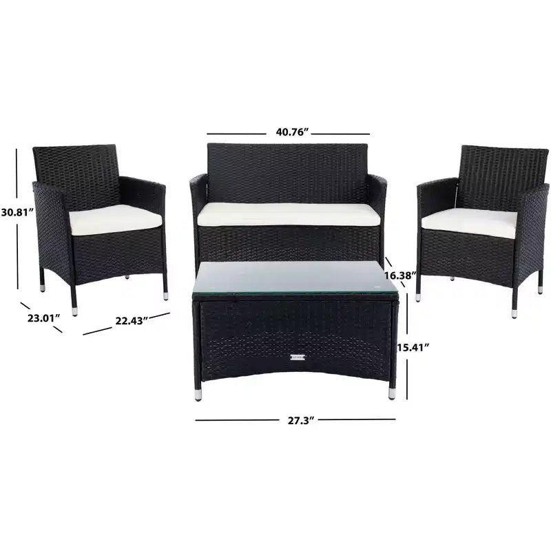 Bandele 4 Piece Living Set - Indoor/Outdoor - PAT7506 - Safavieh