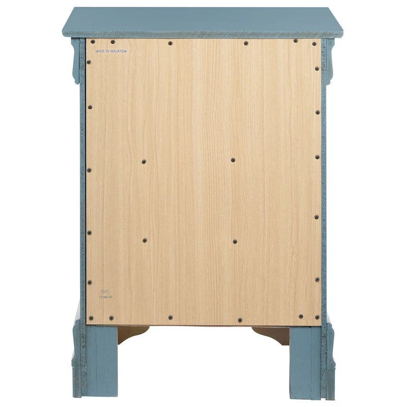 Table de chevet 3 tiroirs en bois avec rangement – Table de nuit pour chambre à coucher, finition chêne naturel