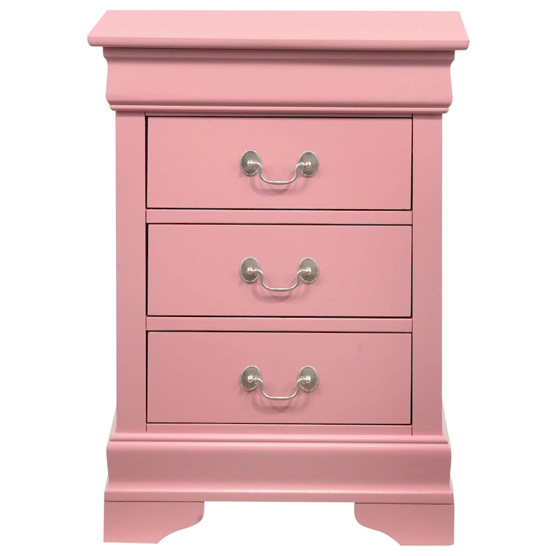 Table de chevet 3 tiroirs en bois avec rangement – Table de nuit pour chambre à coucher, finition chêne naturel