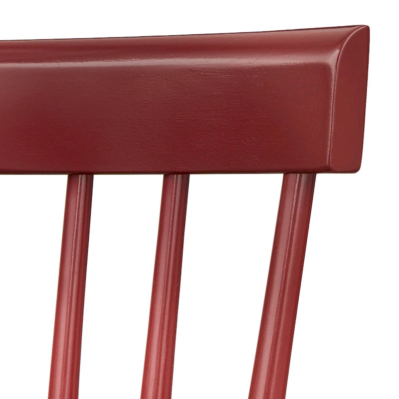 Chaises de salle à manger en bois massif à fuseaux (lot de 2) - Chaise de cuisine de style ferme