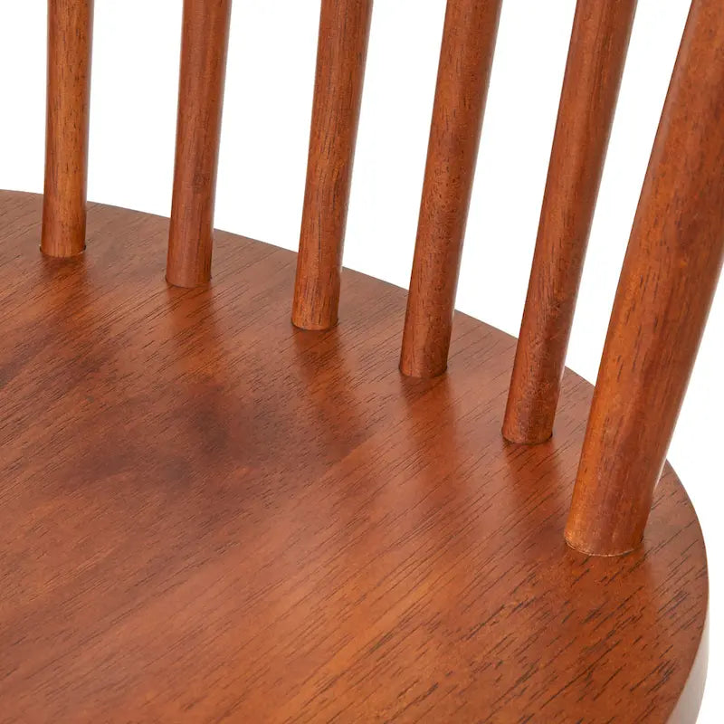 Chaises de salle à manger en bois massif à fuseaux (lot de 2) - Chaise de cuisine de style ferme
