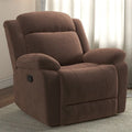 Fauteuil inclinable manuel avec accoudoirs et dossier surdimensionnés