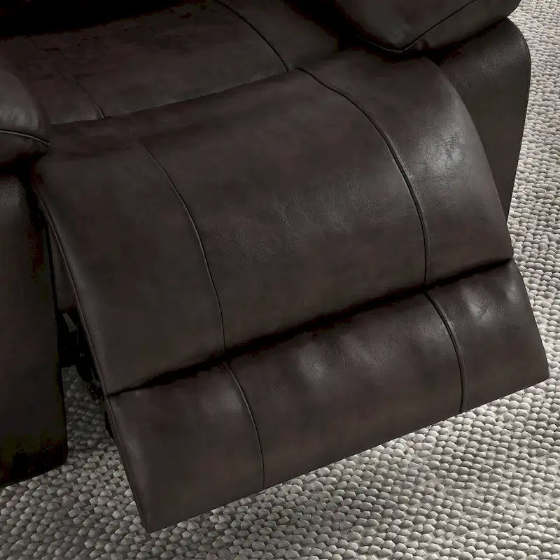 Fauteuil inclinable manuel avec accoudoirs et dossier surdimensionnés