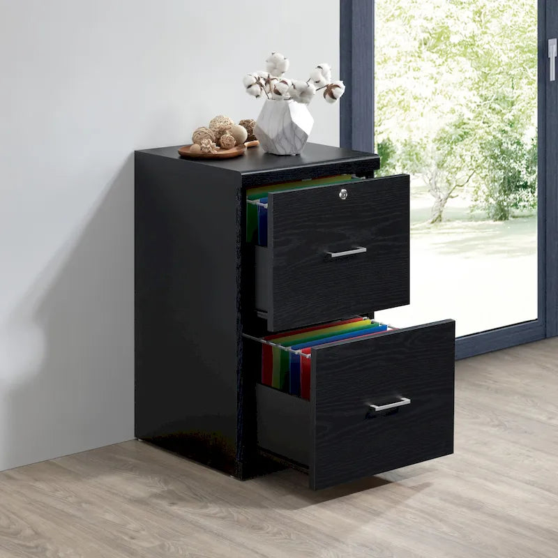 Classeur vertical Alpine pour bureau à domicile - Cadre métallique, rangement de documents format lettre/légal
