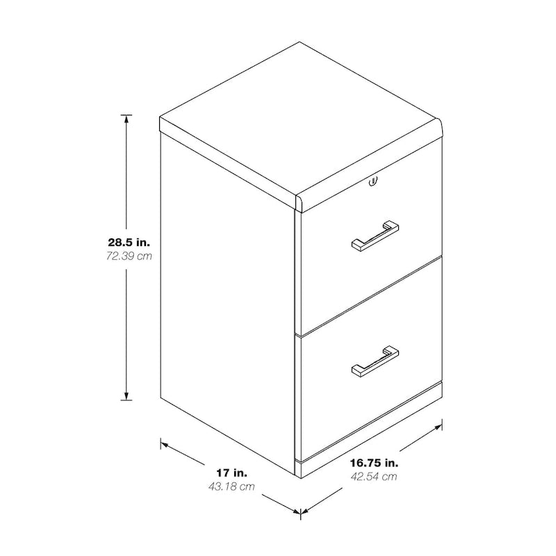 Classeur vertical Alpine pour bureau à domicile - Cadre métallique, rangement de documents format lettre/légal