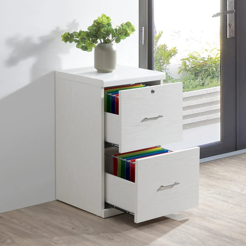 Classeur vertical Alpine pour bureau à domicile - Cadre métallique, rangement de documents format lettre/légal