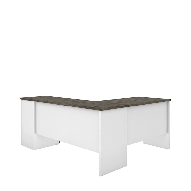 Bureau d'angle en L - Bureau d'ordinateur d'angle moderne avec rangement pour le bureau à domicile