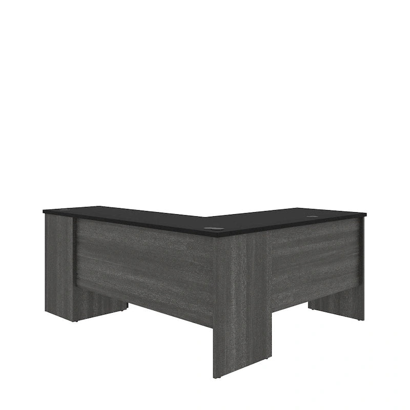 Bureau d'angle en L - Bureau d'ordinateur d'angle moderne avec rangement pour le bureau à domicile