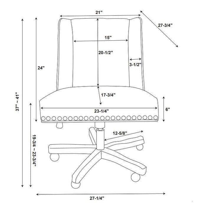 Fauteuil de bureau en peluche imprimé vache marron et blanc