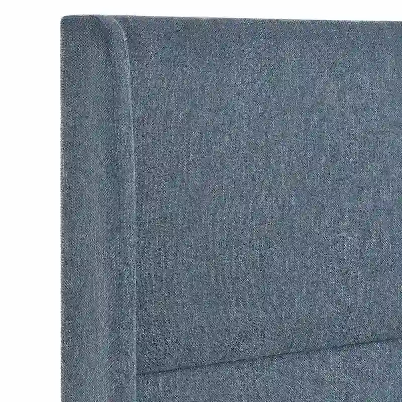 Lit plateforme rembourré à oreilles - Cadre de lit avec tête de lit capitonnée, Aucun sommier tapissier requis