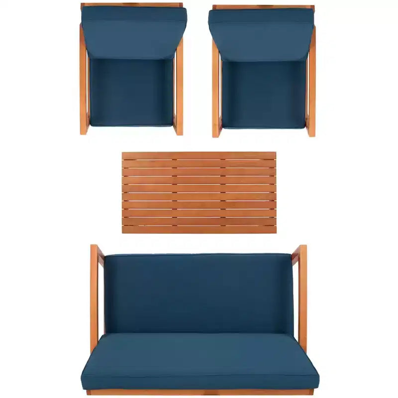Larence 4 Piece Living Set - Indoor/Outdoor - PAT7068 - Safavieh