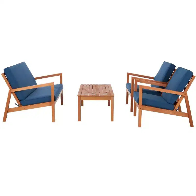 Larence 4 Piece Living Set - Indoor/Outdoor - PAT7068 - Safavieh
