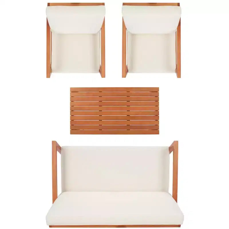 Larence 4 Piece Living Set - Indoor/Outdoor - PAT7068 - Safavieh