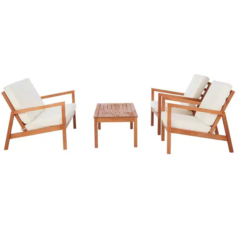 Larence 4 Piece Living Set - Indoor/Outdoor - PAT7068 - Safavieh