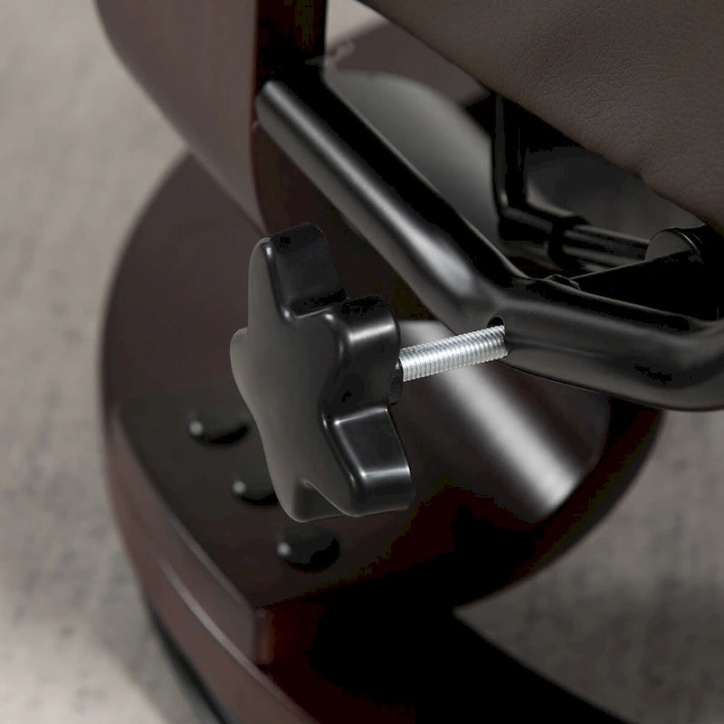 Fauteuil inclinable pivotant et ottoman, fauteuil inclinable en similicuir avec dossier haut