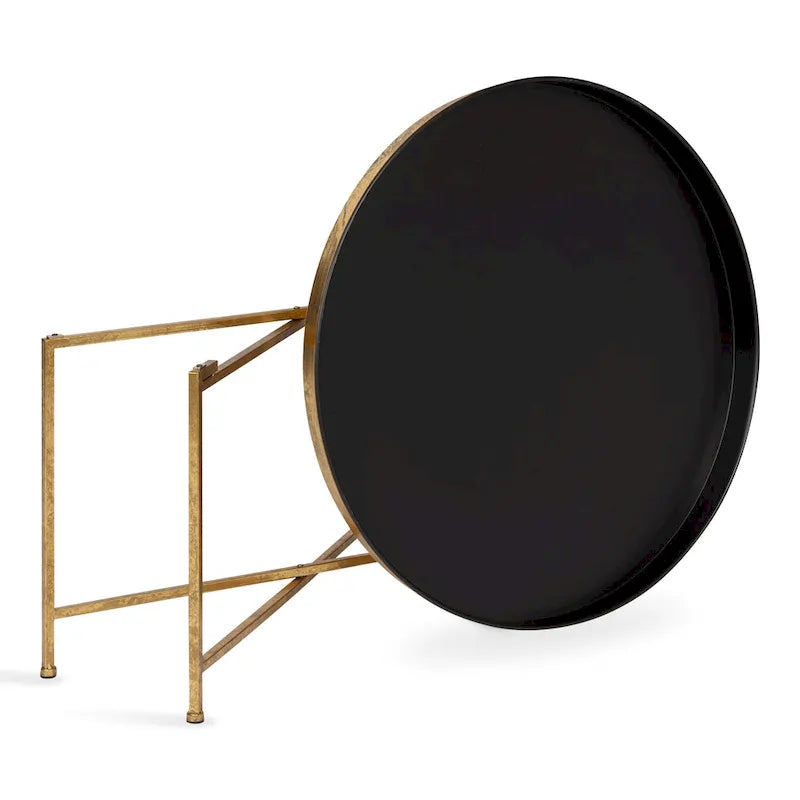 Table Basse Ronde Métal avec Structure Robuste en Fer – Table d'Appoint Moderne Minimaliste pour Salon, 71 cm