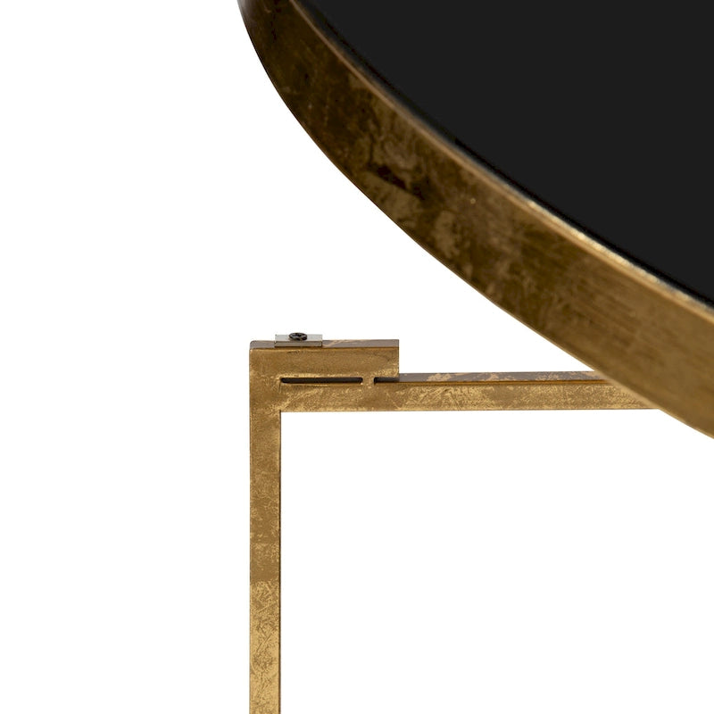 Table Basse Ronde Métal avec Structure Robuste en Fer – Table d'Appoint Moderne Minimaliste pour Salon, 71 cm