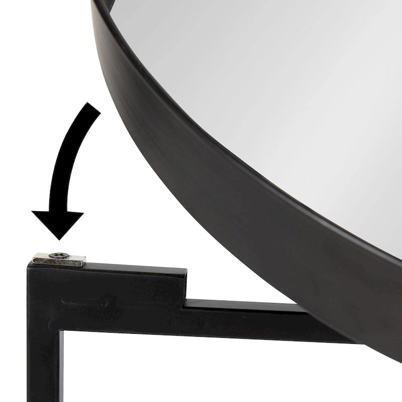 Table Basse Ronde Métal avec Structure Robuste en Fer – Table d'Appoint Moderne Minimaliste pour Salon, 71 cm