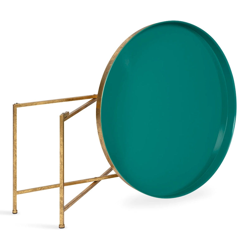 Table Basse Ronde Métal avec Structure Robuste en Fer – Table d'Appoint Moderne Minimaliste pour Salon, 71 cm