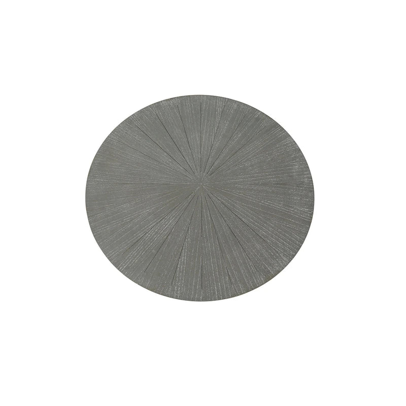 Table basse ronde avec rangement à 2 niveaux