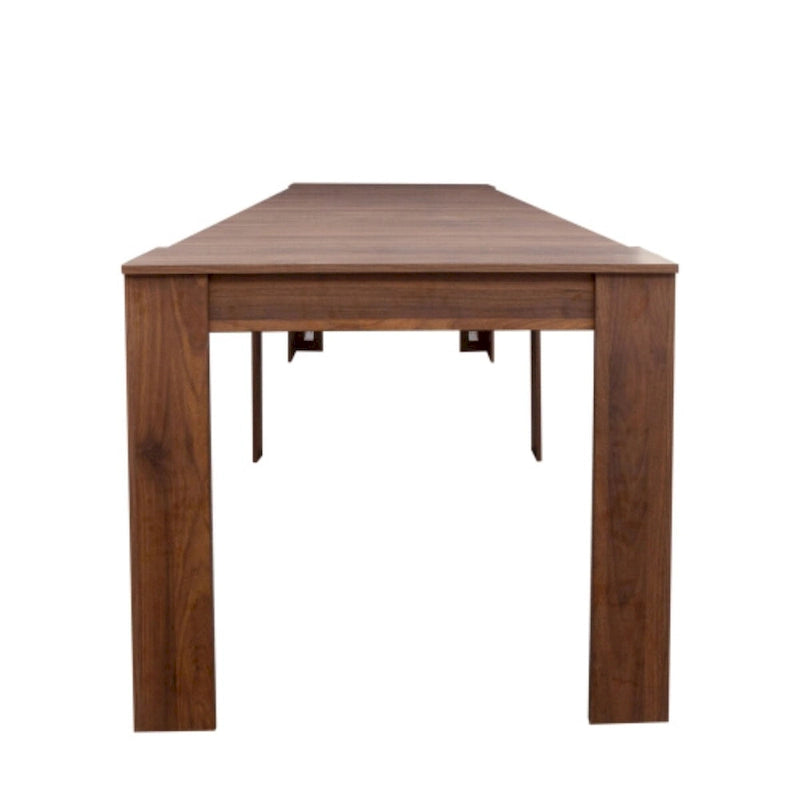 Console-table à manger rectangulaire multifonctionnelle extensible pour 4 à 8 personnes