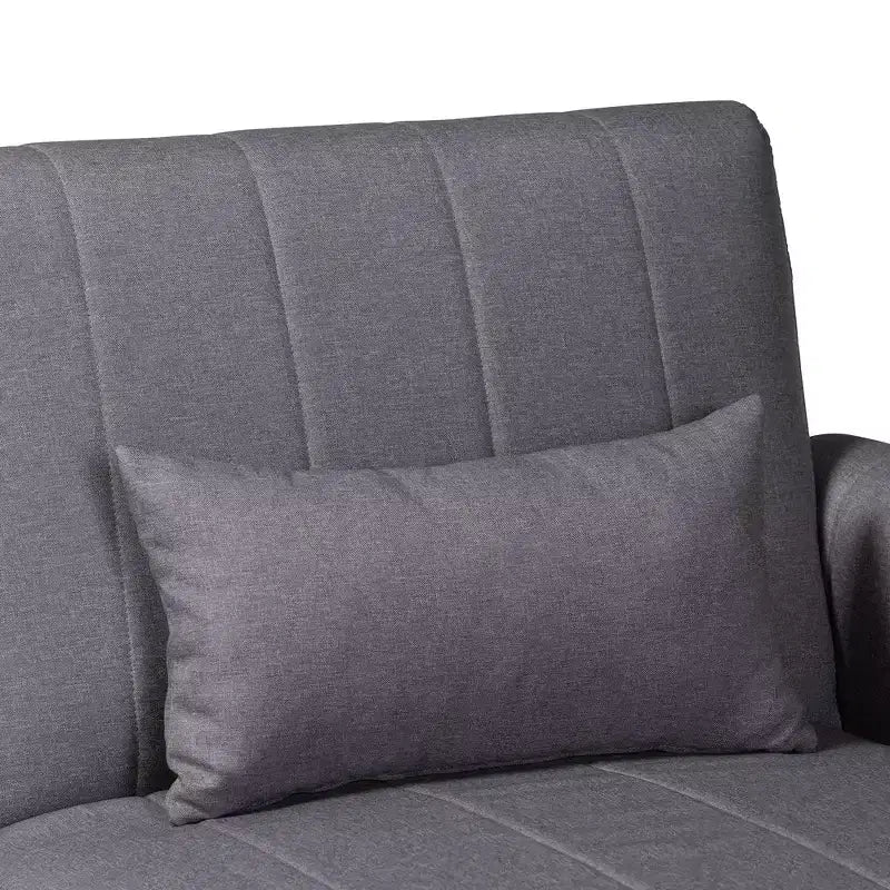 Baxton Studio Lanoma Fabric Upholstered Convertible Sleeper Sofa