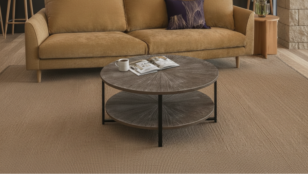 Sofa Living Room with Starburst Coffee Table